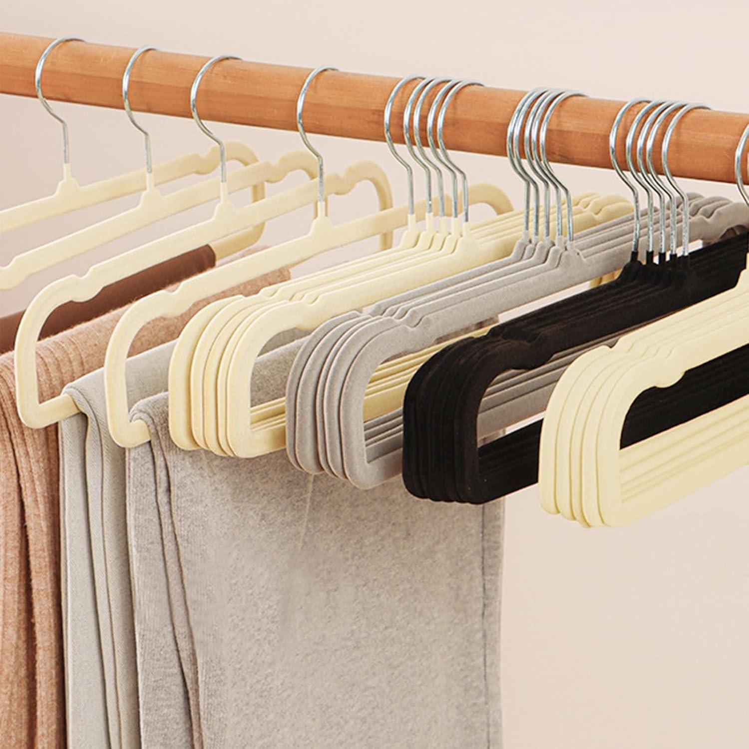 Perchas de Terciopelo BESSER HAUS Paquete de 20 Antideslizantes