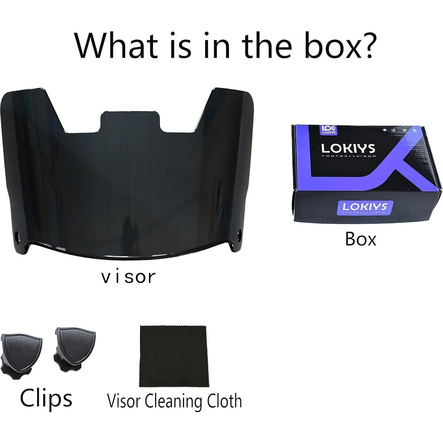 Visera de Fútbol LOKIYS F-52-1 Antirayaduras UV Ajustable