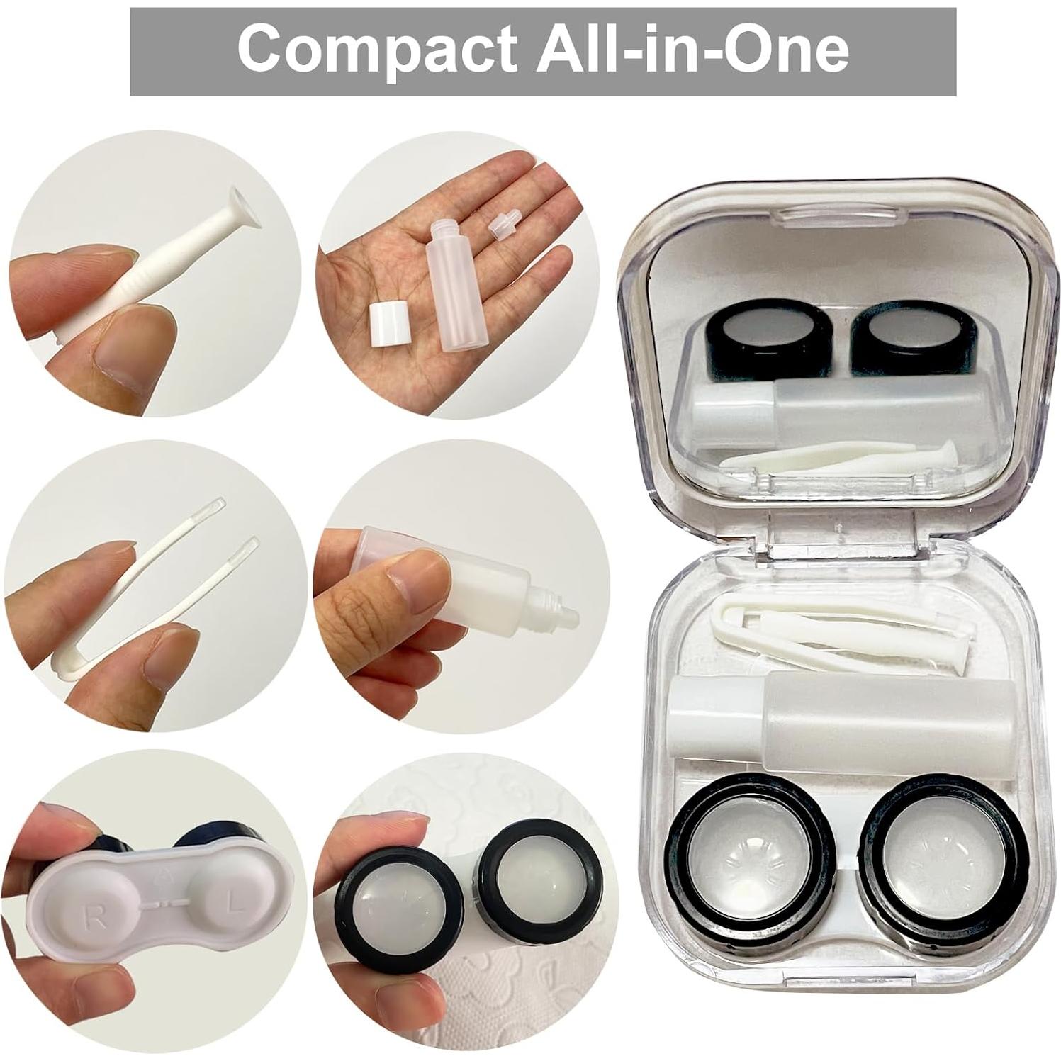 Estuche de Lentes de Contacto Mariposa Howinn con Aplicador y Espejo