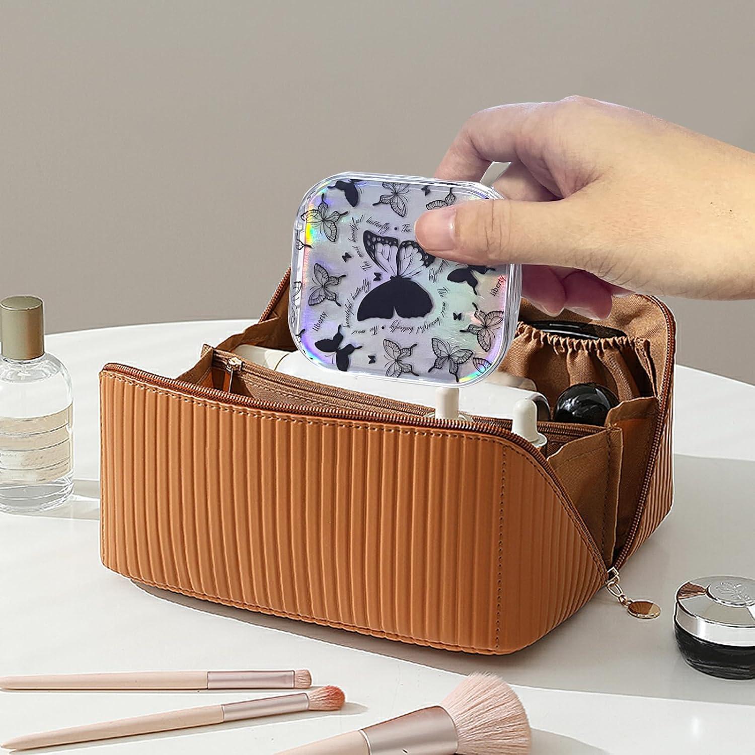 Estuche de Lentes de Contacto Mariposa Howinn con Aplicador y Espejo