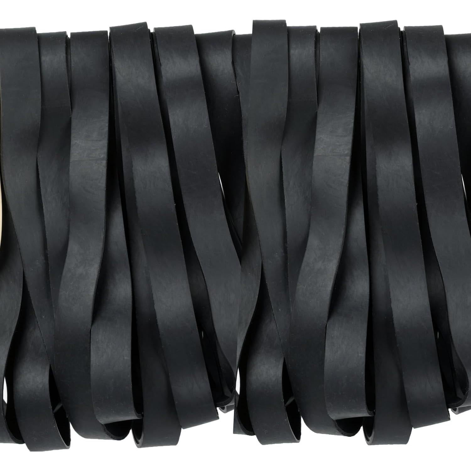 Bandas de Goma Gruesas AMUU #107 Negras 30 Unidades 18x1.5cm