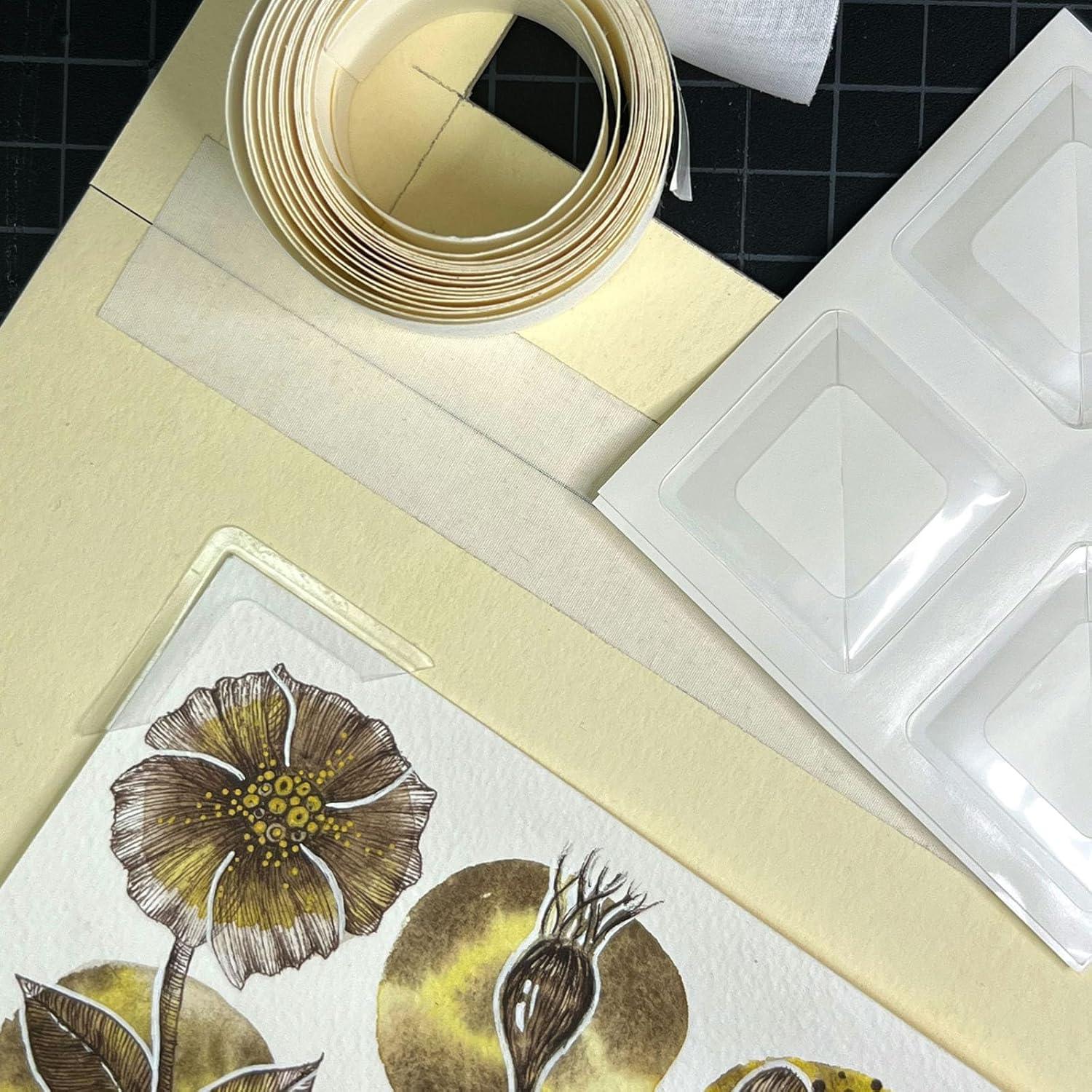 Esquinas de Montaje Autoadhesivas Lineco Slimline 3.18 cm - Paquete de 72