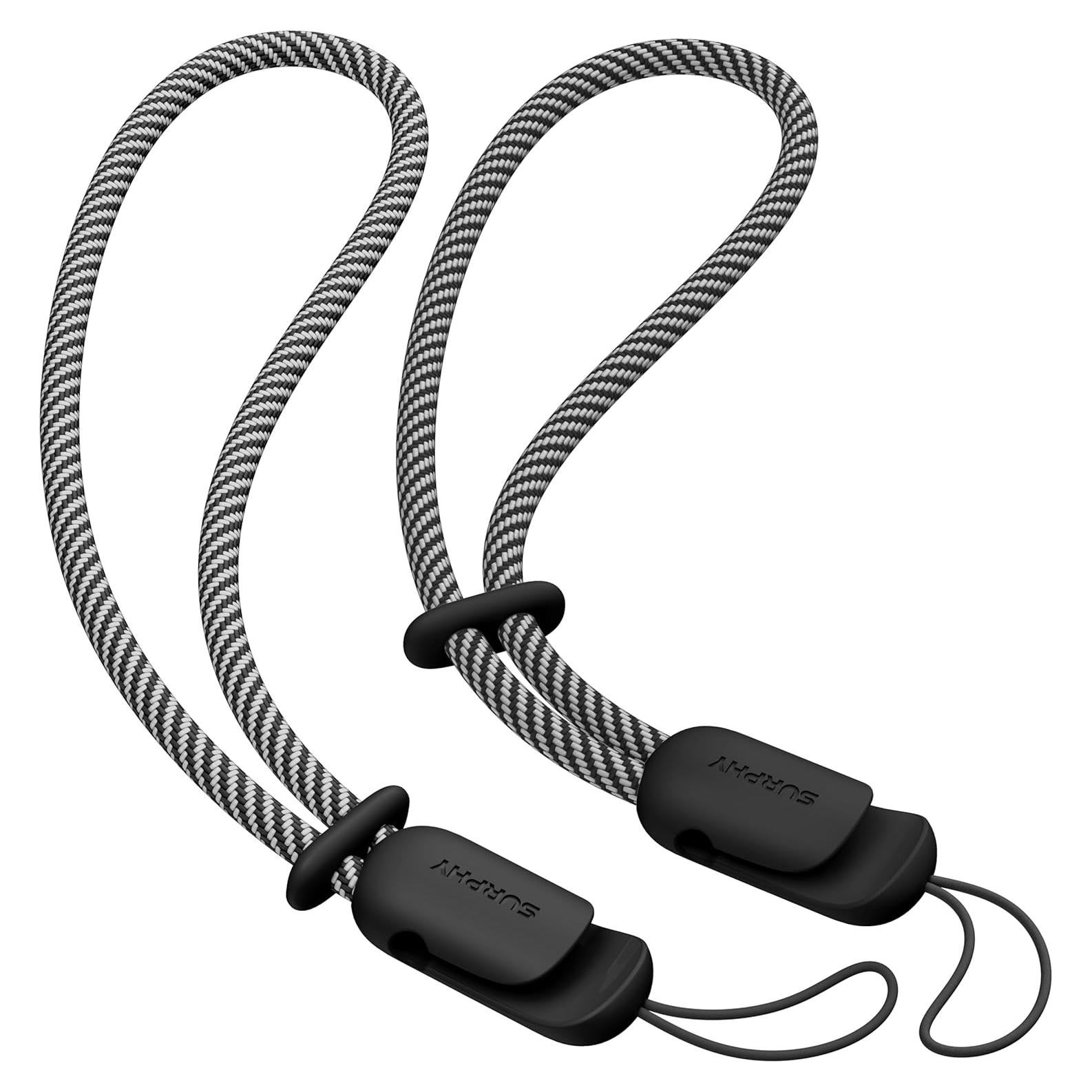 Lanyard SURPHY 2 Pack Correa de Muñeca para Teléfono Negro