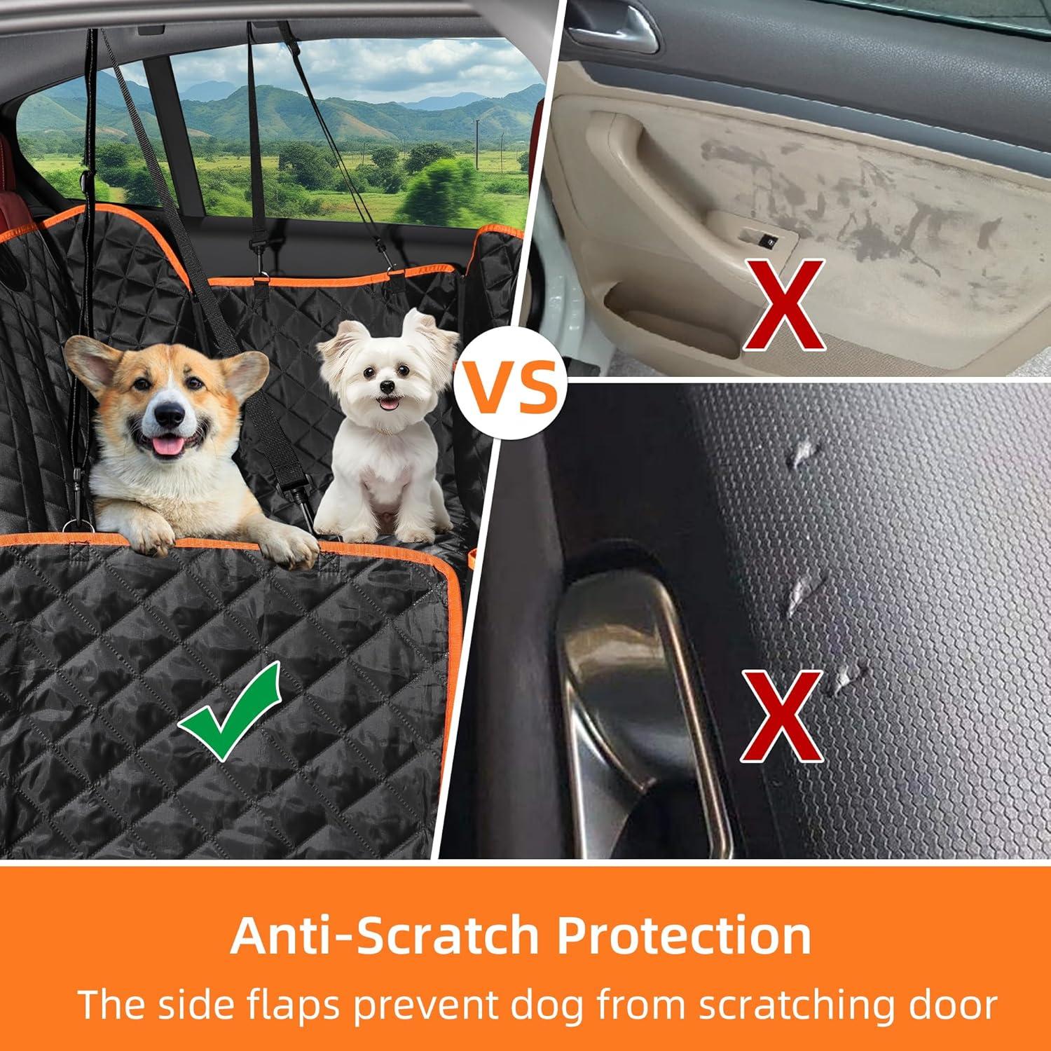 Funda para Asiento de Perro PUMUALULU Negra 137x147 cm Impermeable