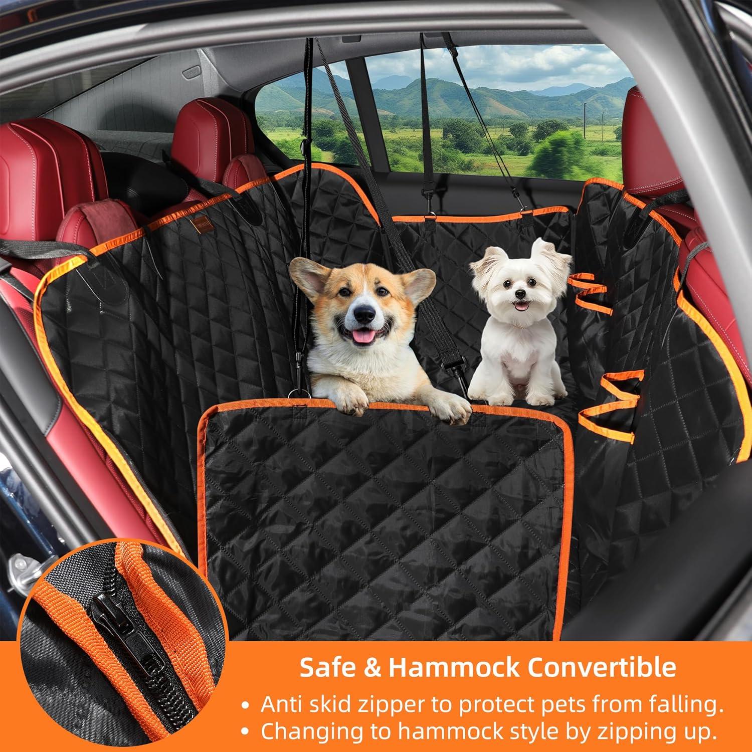 Funda para Asiento de Perro PUMUALULU Negra 137x147 cm Impermeable