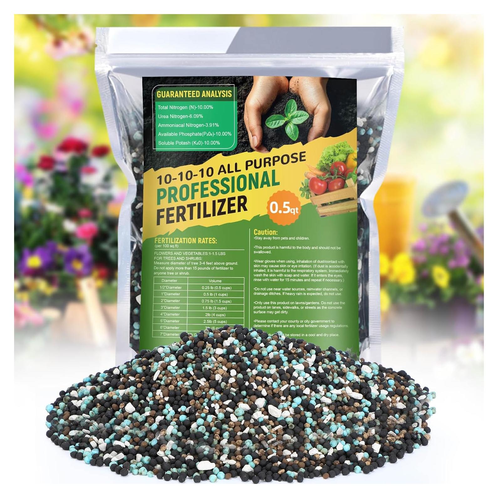 Fertilizante Granular Bigmeta 10-10-10 0.5L para Jardinería