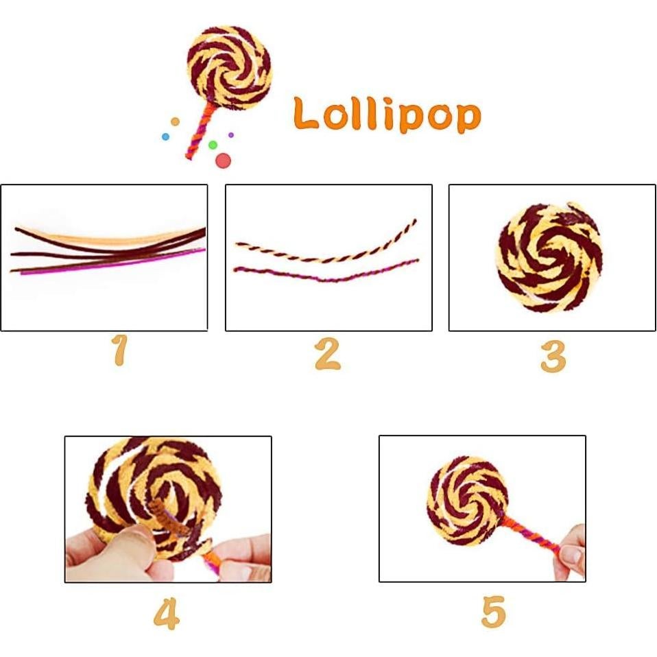 100 Limpiadores de Tubos Chenille Moufhia 30.5cm Café