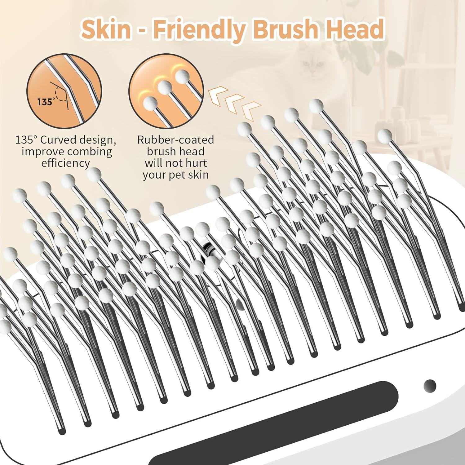 Cepillo de Vapor para Gatos HOB4U 600W con Secador y Champú