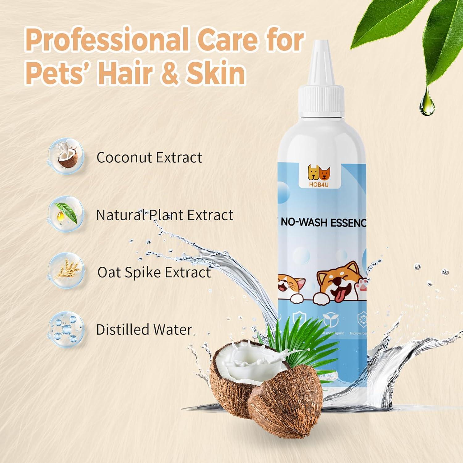 Cepillo de Vapor para Gatos HOB4U 600W con Secador y Champú