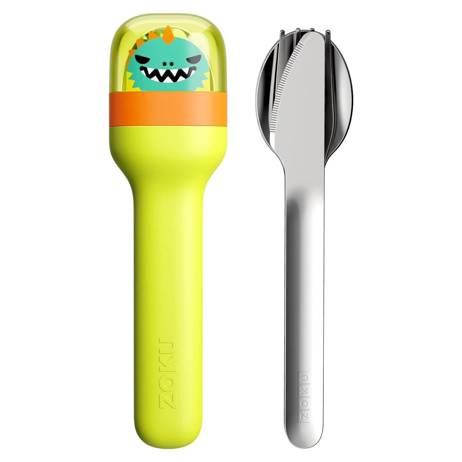 Juego de Utensilios Portátil ZOKU para Niños - Acero Inoxidable