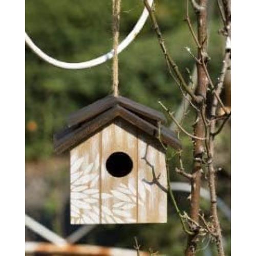 Casa de pájaros de madera Topadorn colgante ecológica 21.69x17.78 cm