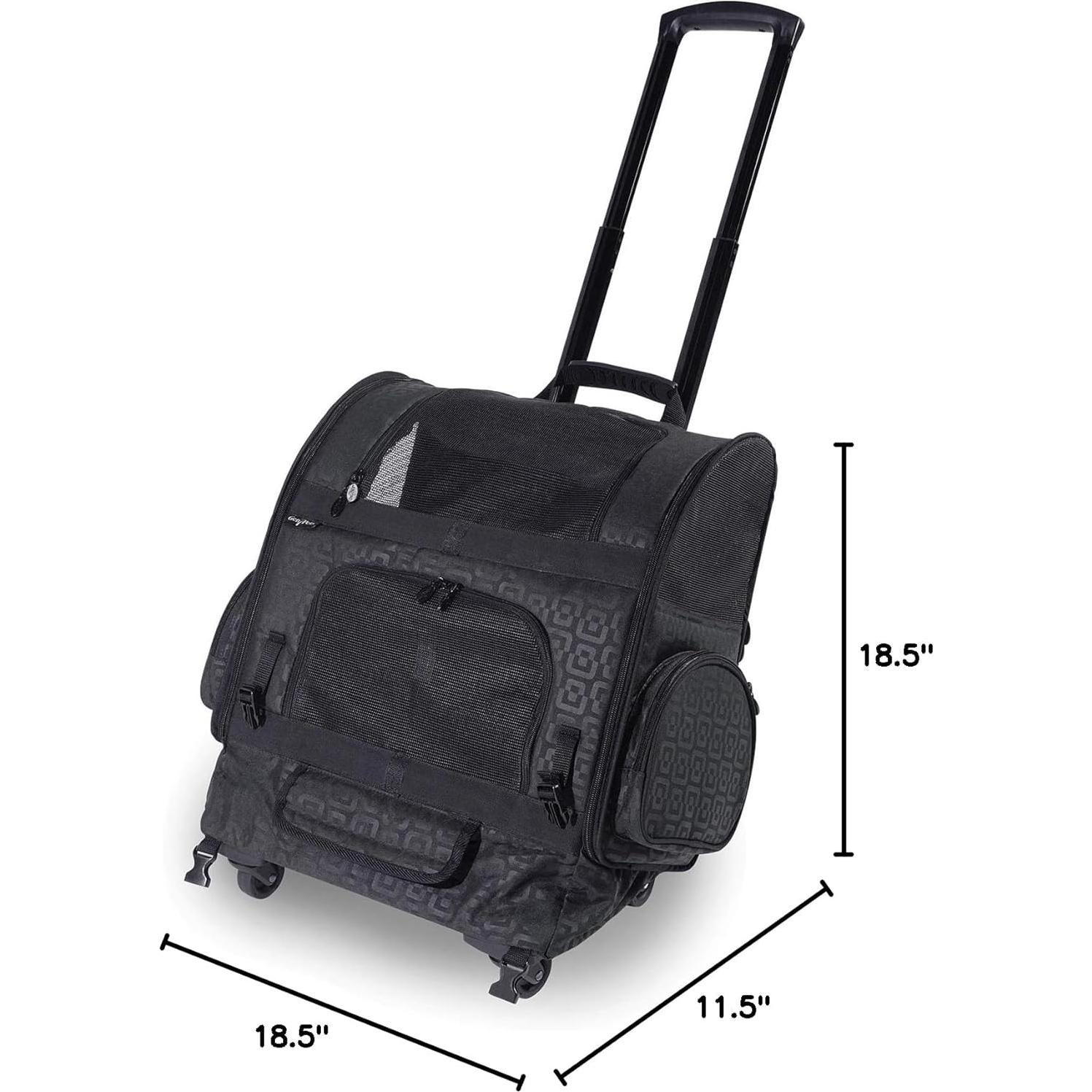 Transportín Rodante para Mascotas Gen7Pets Grande Negro - 4.5 kg