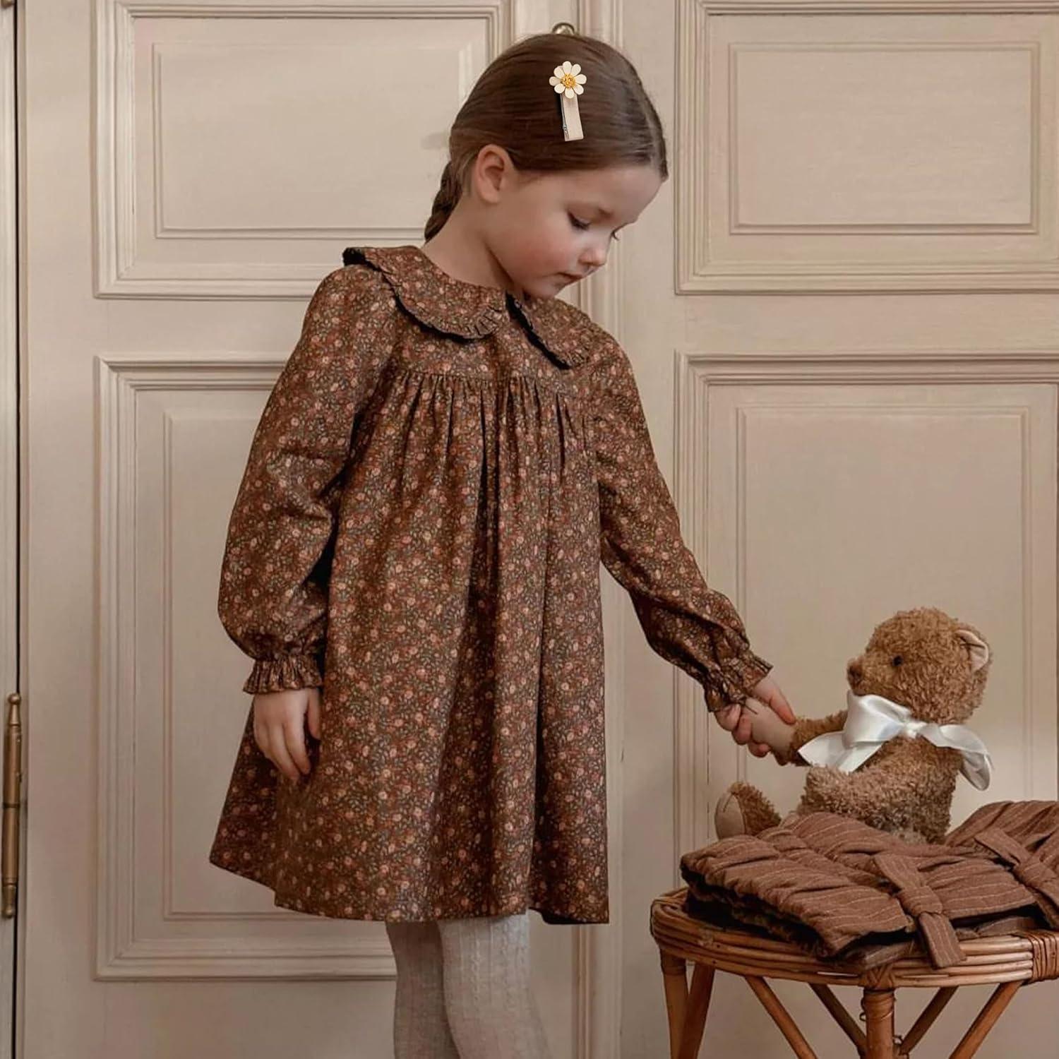 Pinzas para el cabello FANCY CLOUDS - 10 piezas con margaritas