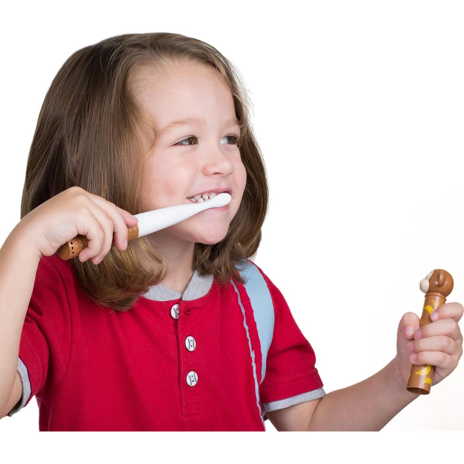 Cepillo de Dientes Eléctrico Nuby Jirafa con Vibración y Temporizador