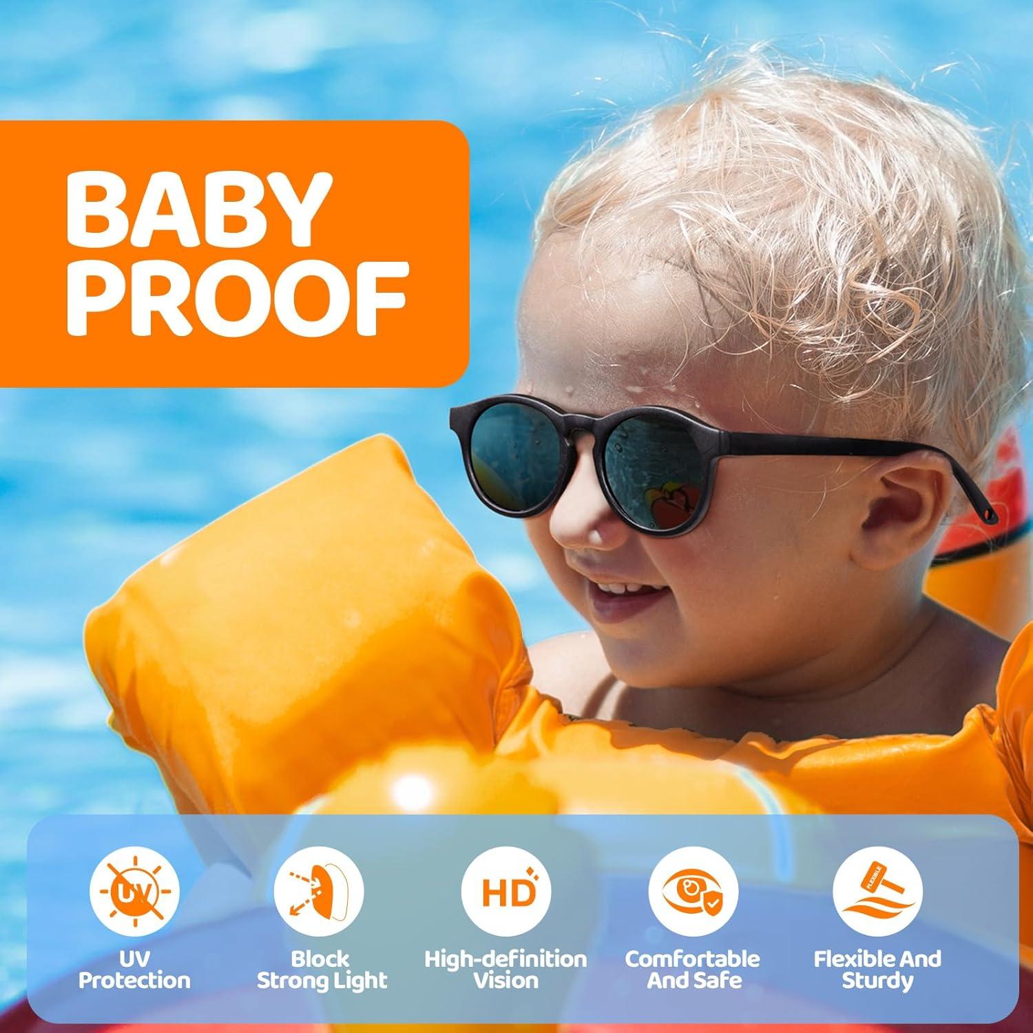 Gafas de sol RIVBOS Baby Wrap Polarizadas UV400 para Bebés
