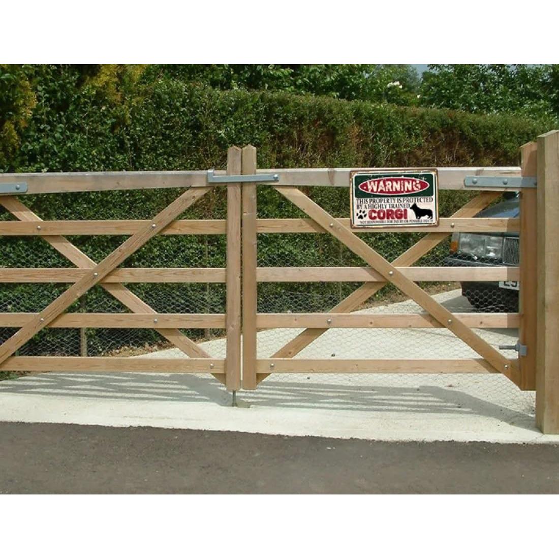 Cartel de Metal Vintage RCXsigns 30x20 cm Cocodrilo Advertencia