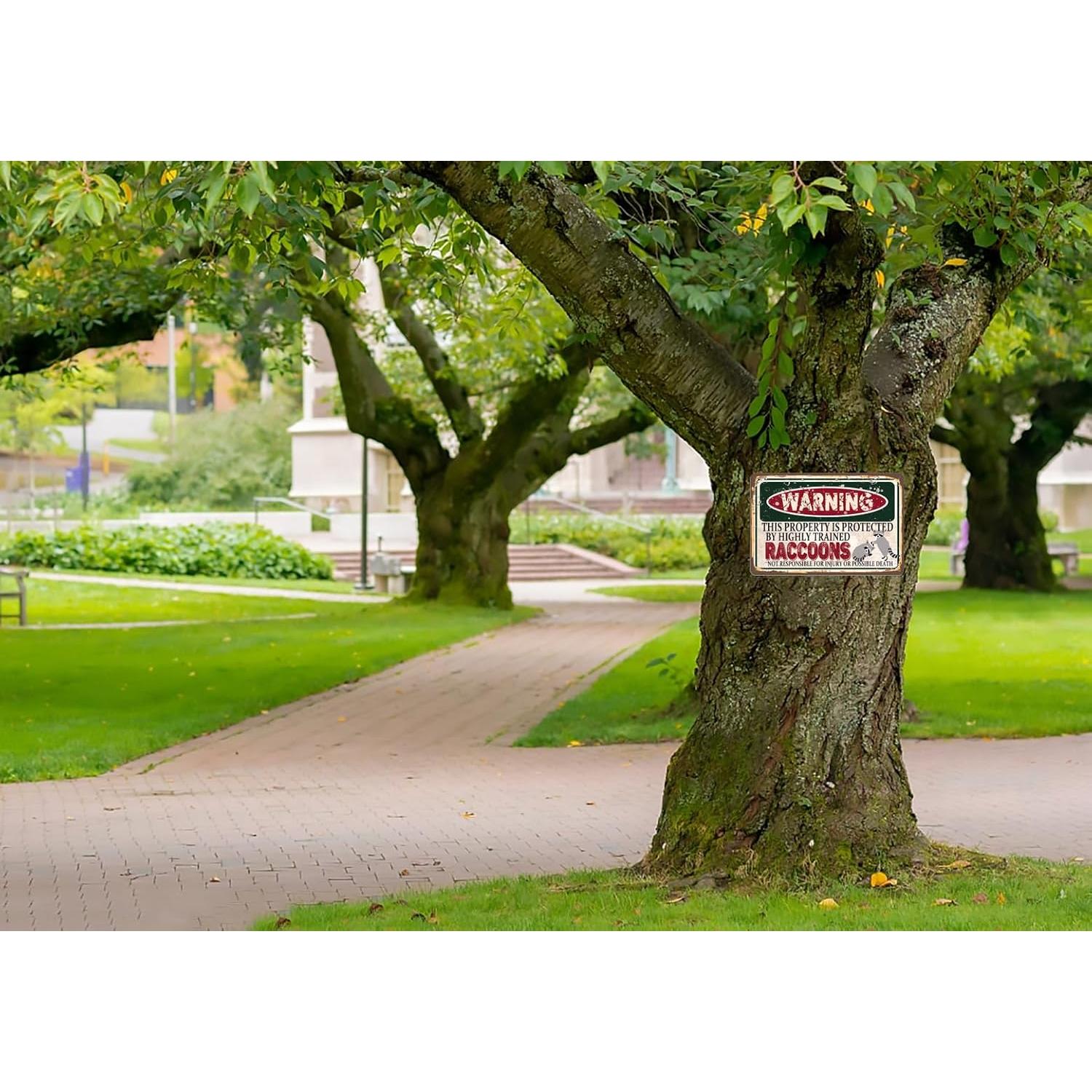 Cartel de Metal Vintage RCXsigns 30x20 cm Cocodrilo Advertencia