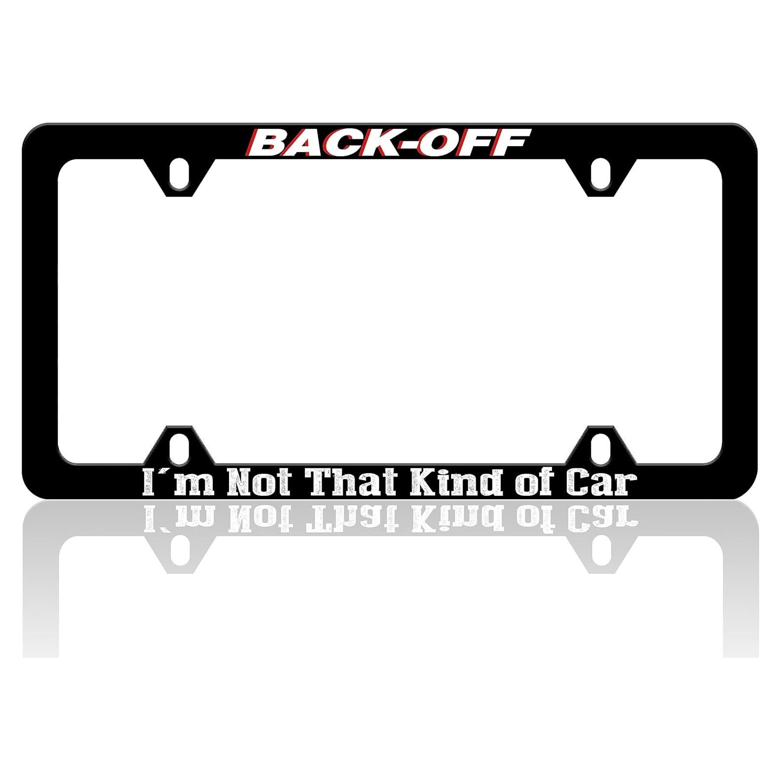 Marco de Placa de Licencia RTINRAN Acero Inoxidable 30.48x15.24 cm