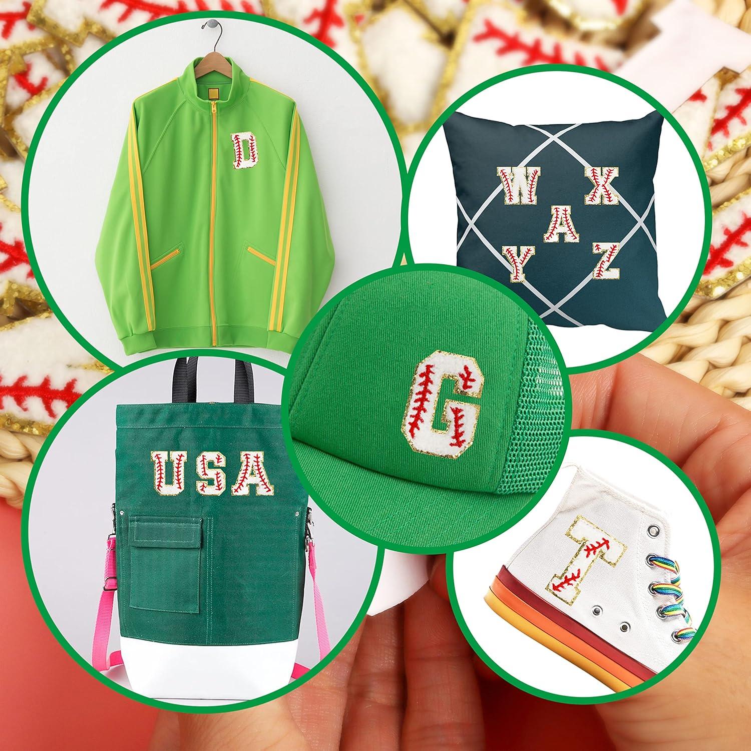 Parche de Letras Chenille Autoadhesivas NICEVINYL 26pcs 5.58cm