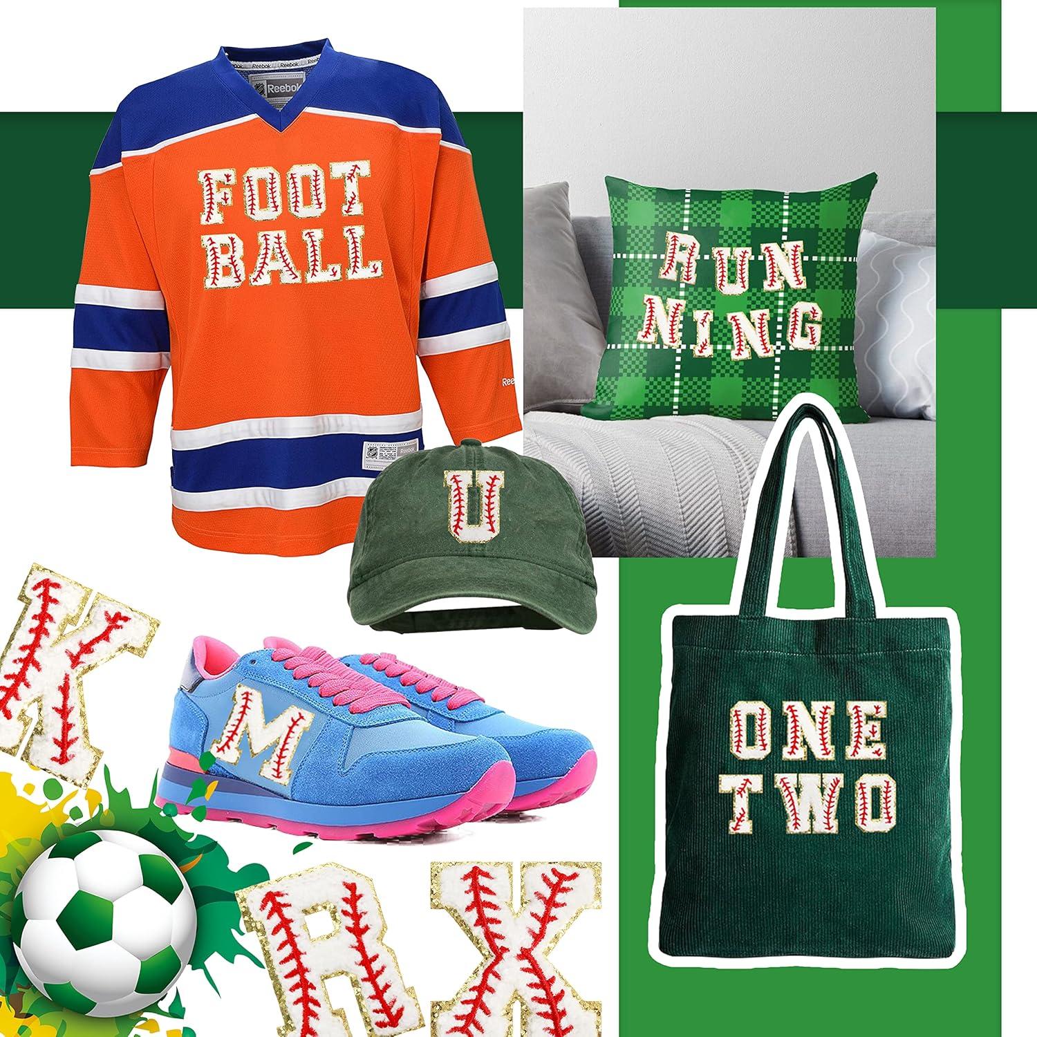 Parche de Letras Chenille Autoadhesivas NICEVINYL 26pcs 5.58cm