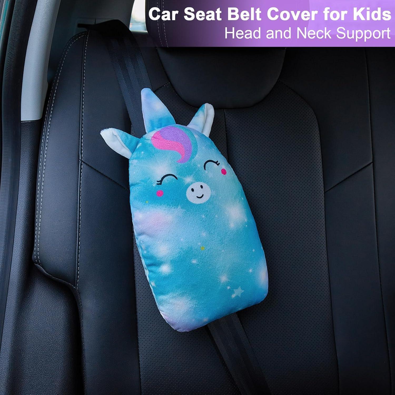 Almohada de Cinturón de Seguridad FIODAY Unicornio Verde Aqua