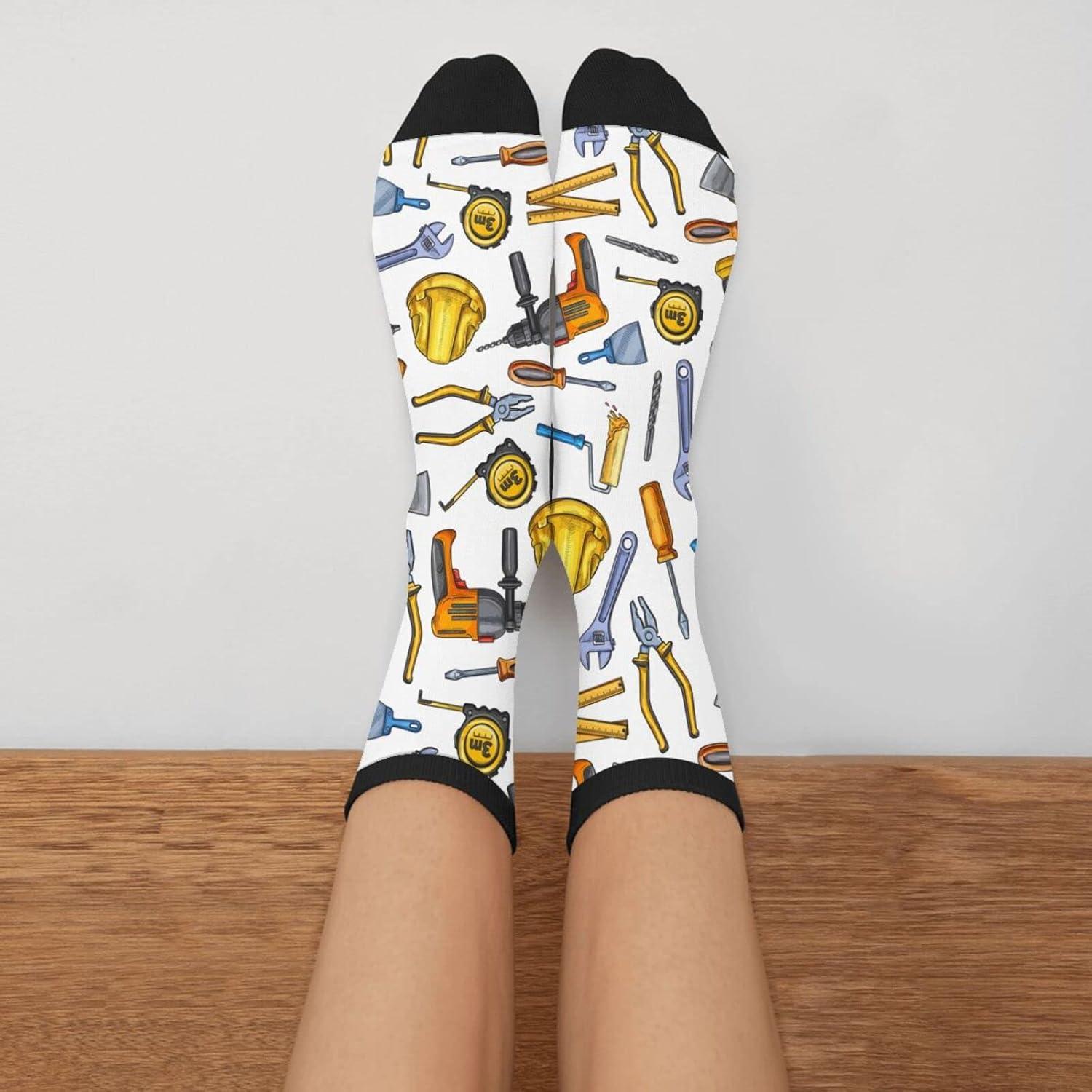 Calcetines Divertidos de Pato Worltoldb Talla Única Color Negro y Blanco