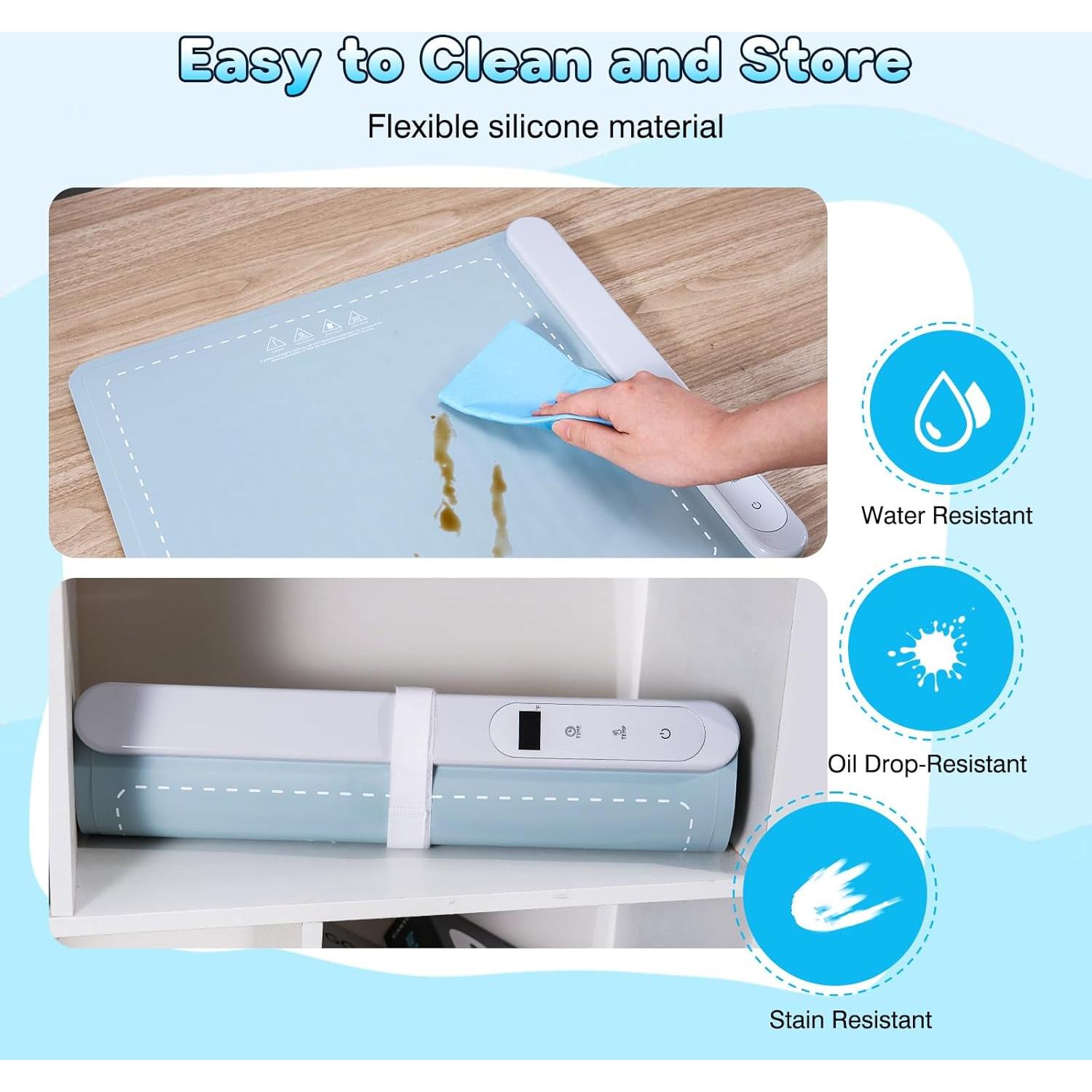 Alfombrilla de Calentamiento Alldeer 500W para Resina 40x36.8cm