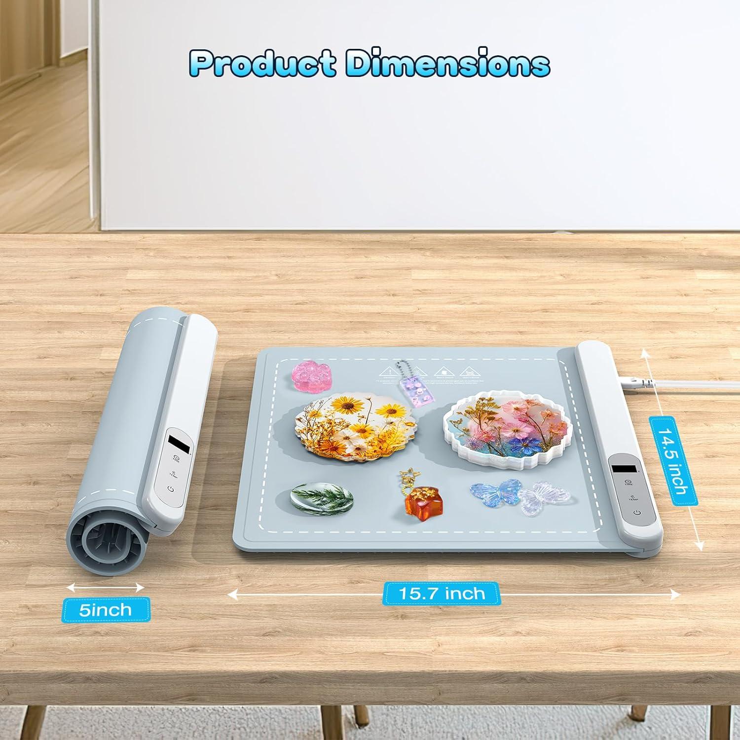 Alfombrilla de Calentamiento Alldeer 500W para Resina 40x36.8cm