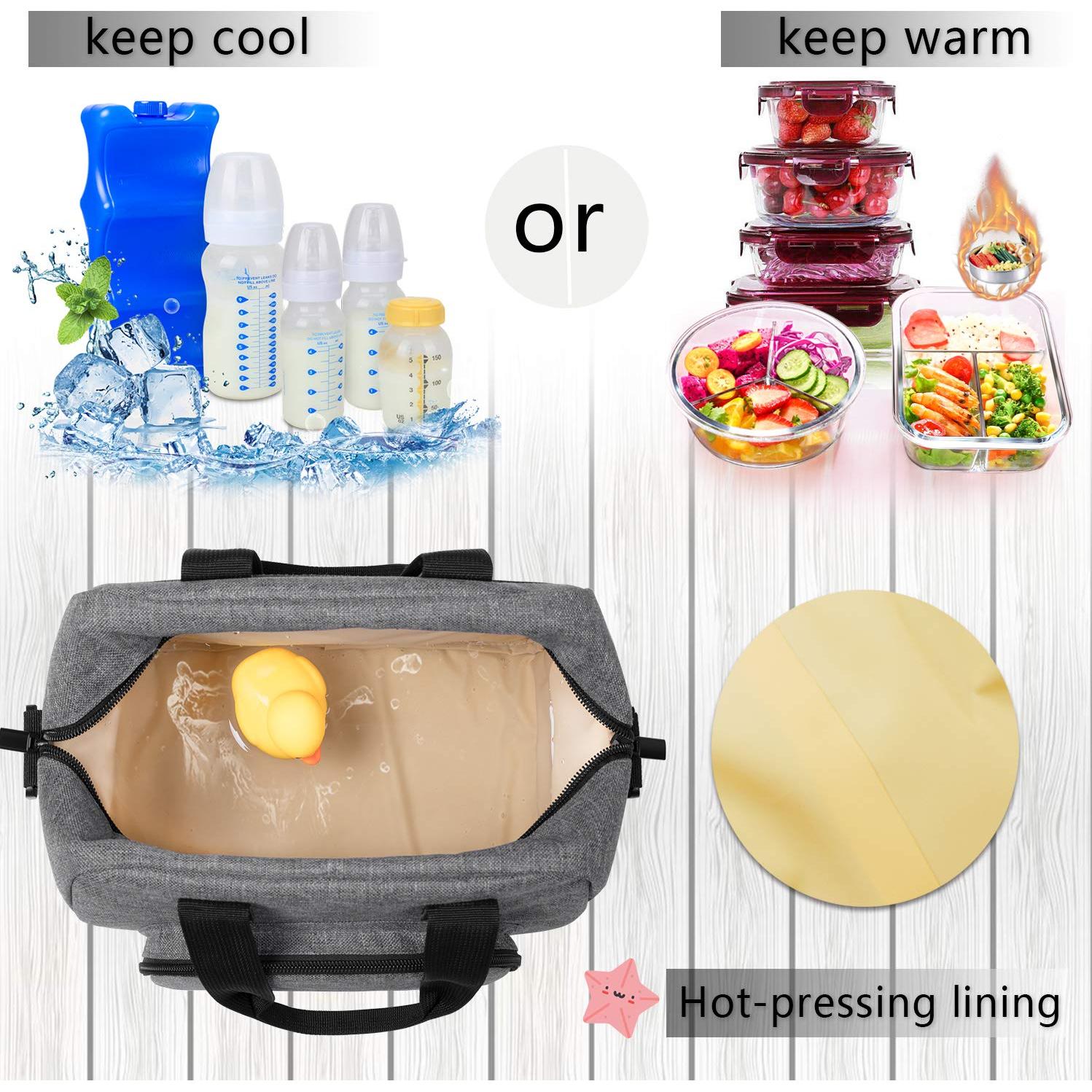 Bolsa de Enfriamiento de Leche Materna LUXJA Gris 6 Botellas