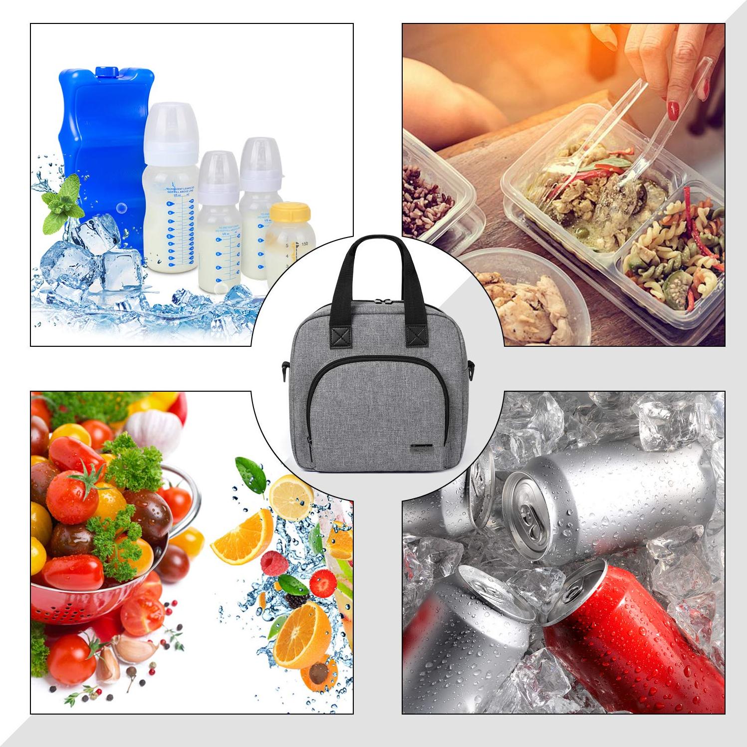 Bolsa de Enfriamiento de Leche Materna LUXJA Gris 6 Botellas