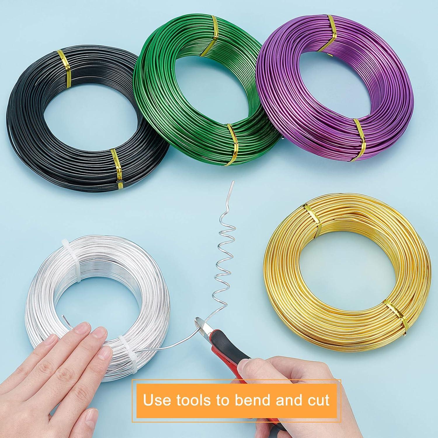 Alambre de Joyería de Aluminio Dorado 12 Calibre 55m BENECREAT