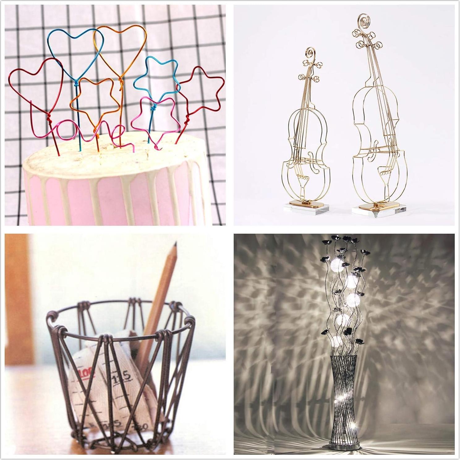 Alambre de Joyería de Aluminio Dorado 12 Calibre 55m BENECREAT