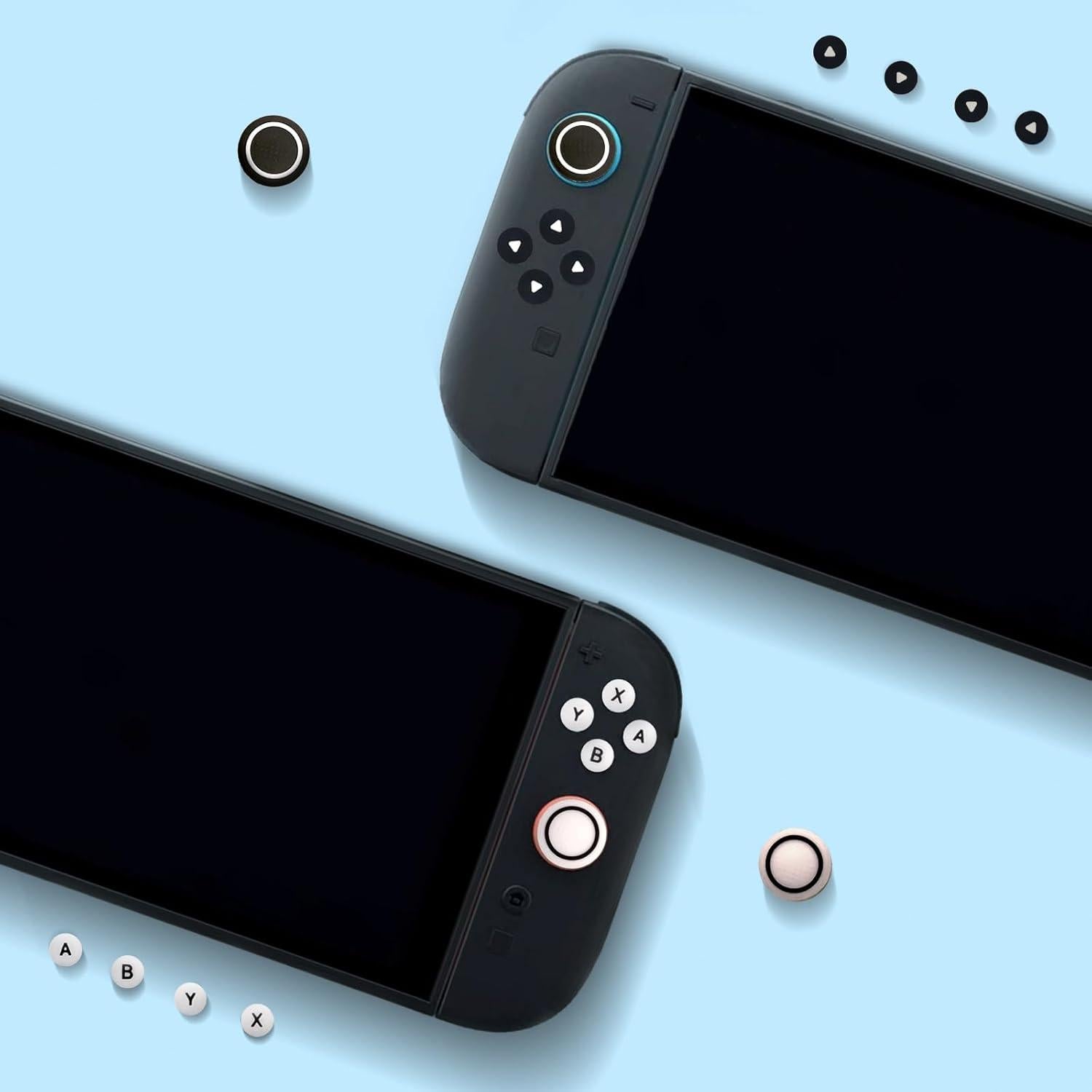 Juego de Tapas de Joystick y Botones D-Pad para Switch 2 LEPEYMDA