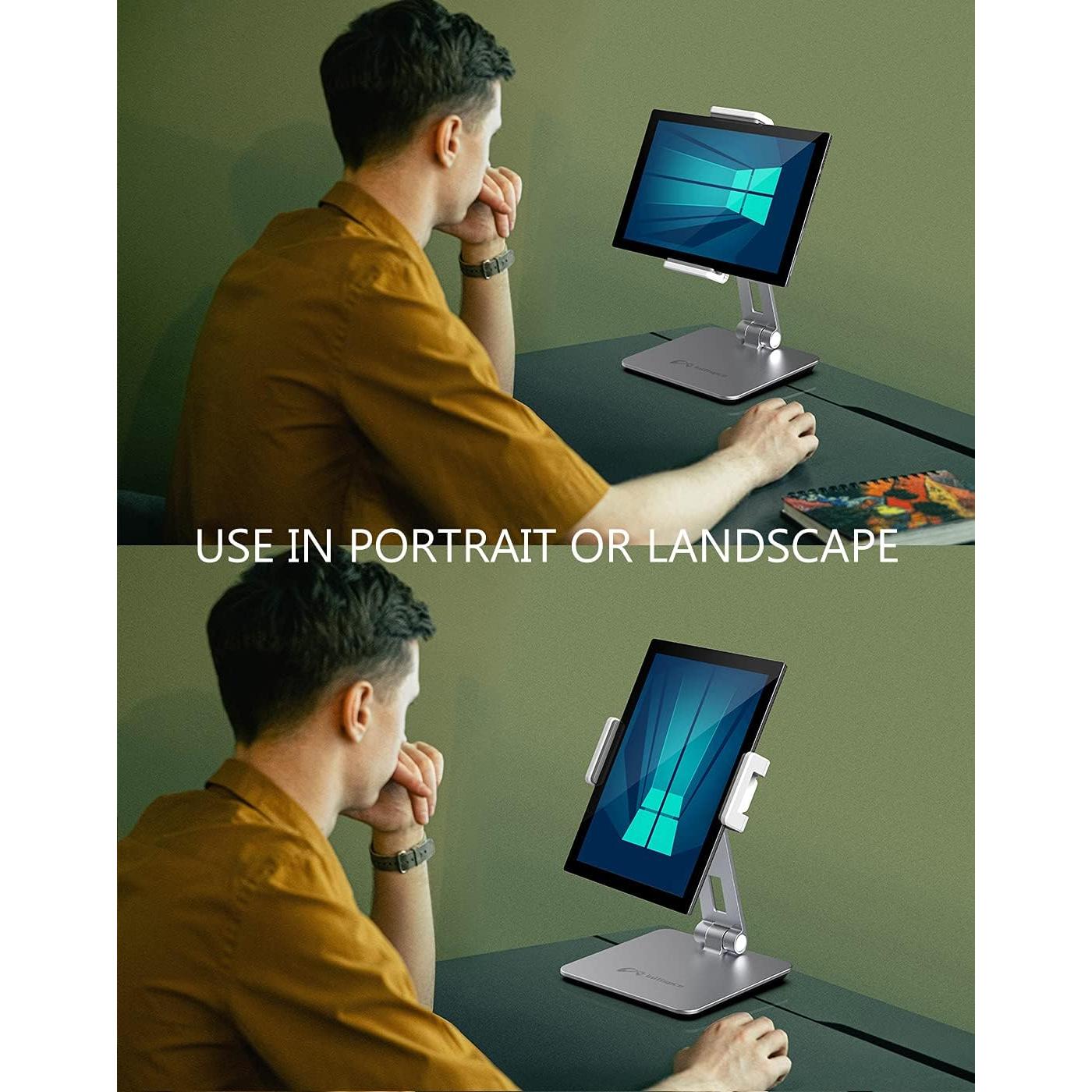 Soporte de Tableta Inifispce Plegable para 4.7''-13'' Plata