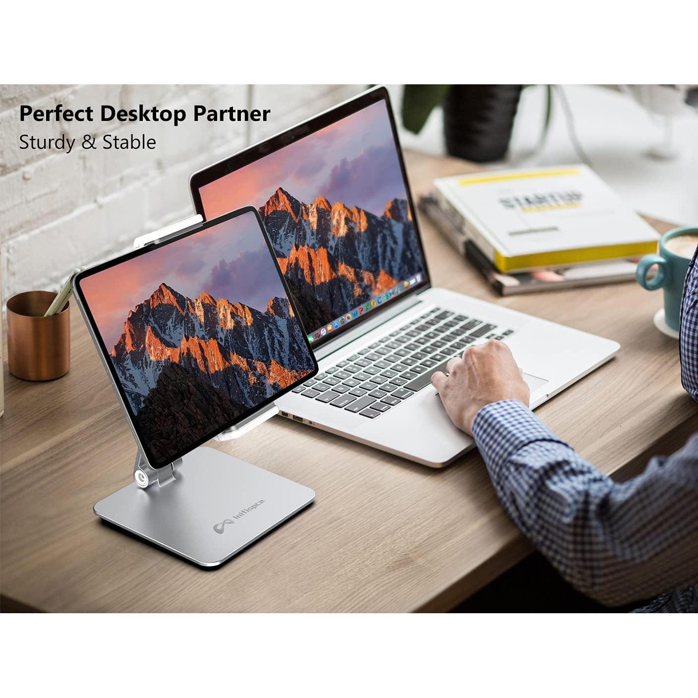 Soporte de Tableta Inifispce Plegable para 4.7''-13'' Plata