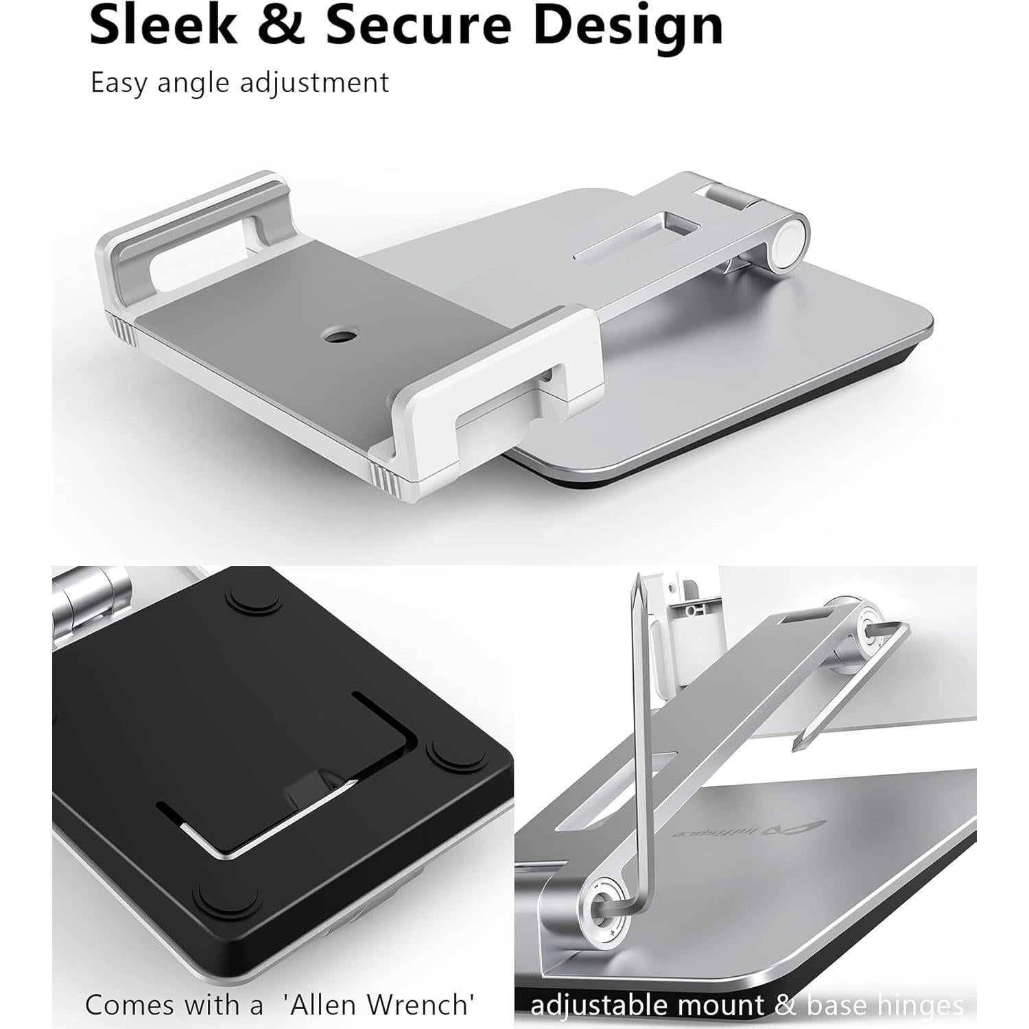 Soporte de Tableta Inifispce Plegable para 4.7''-13'' Plata