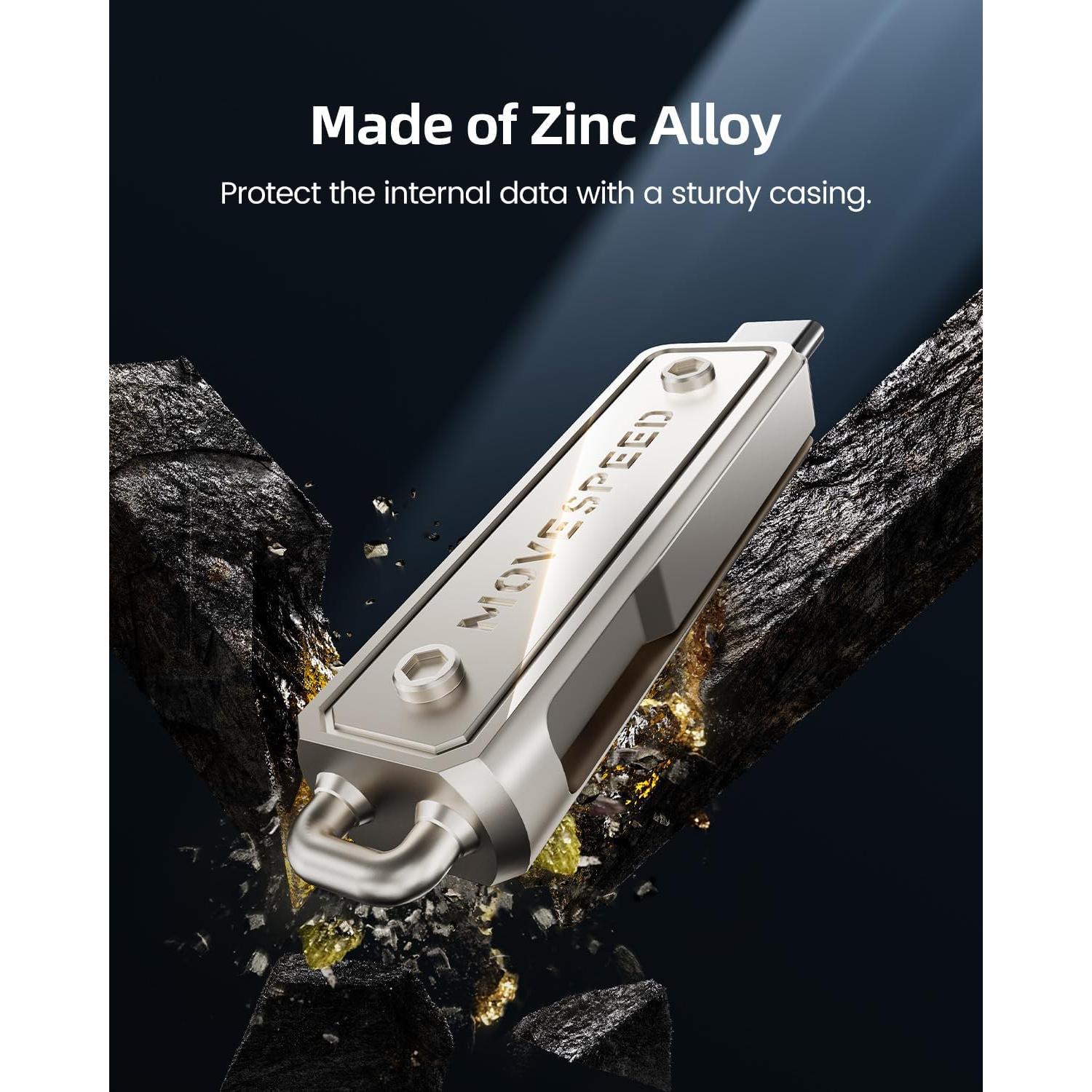 Pendrive USB 3.2 MOVE SPEED 32GB Doble Puerto Type-C