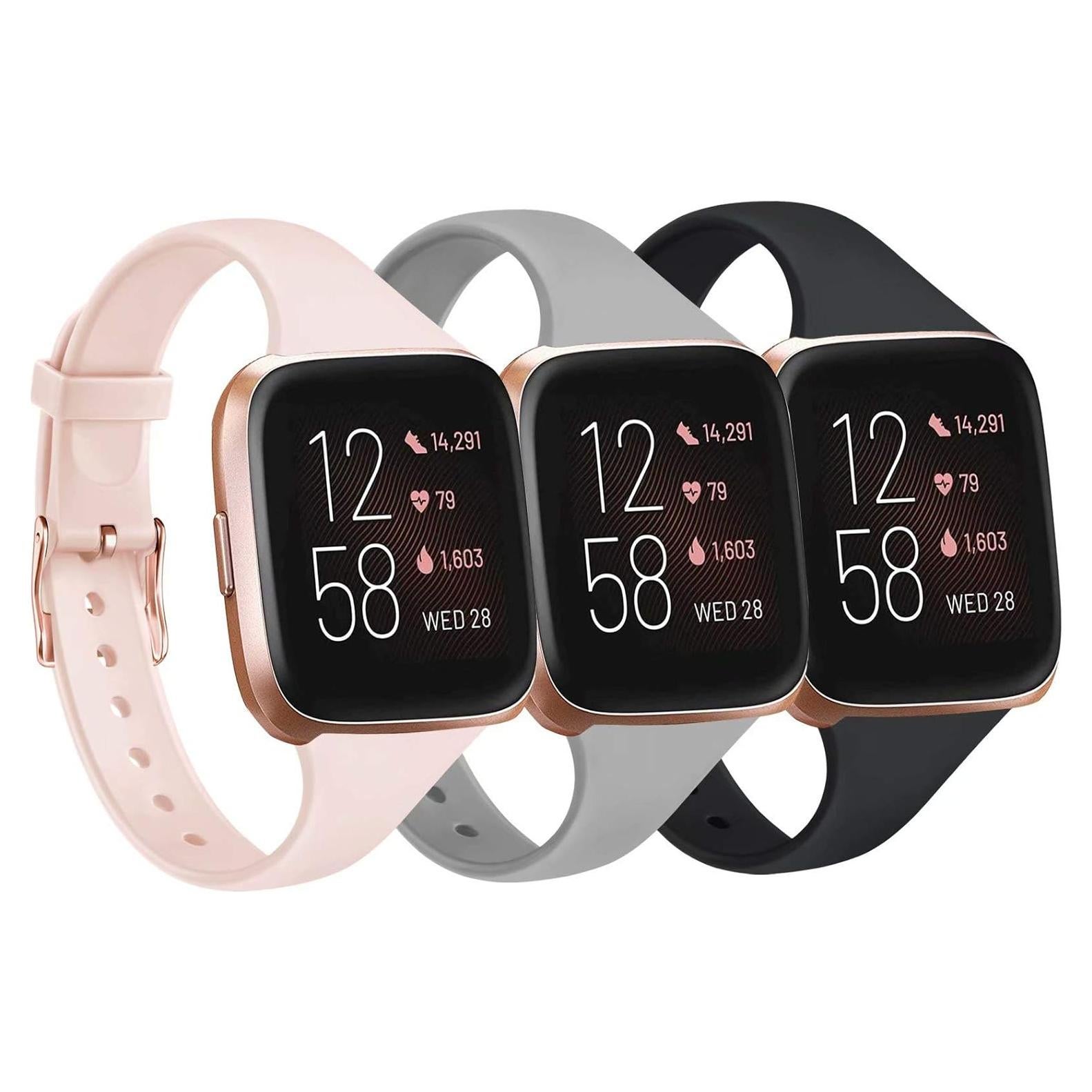 Pack 3 Bandas Silicona Tobfit para Fitbit Versa 2/Versa Lite