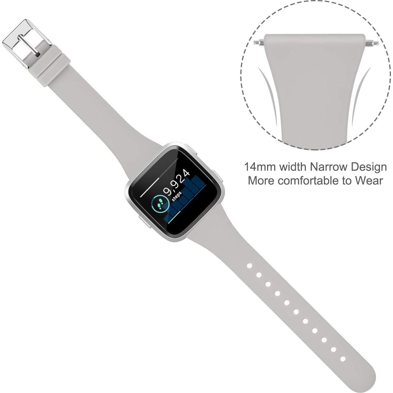 Pack 3 Bandas Silicona Tobfit para Fitbit Versa 2/Versa Lite