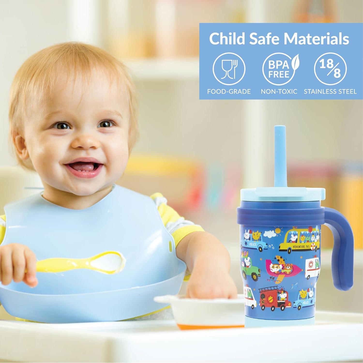 Botella de Agua Aislada Charmed Aroma 396ml para Niños Azul