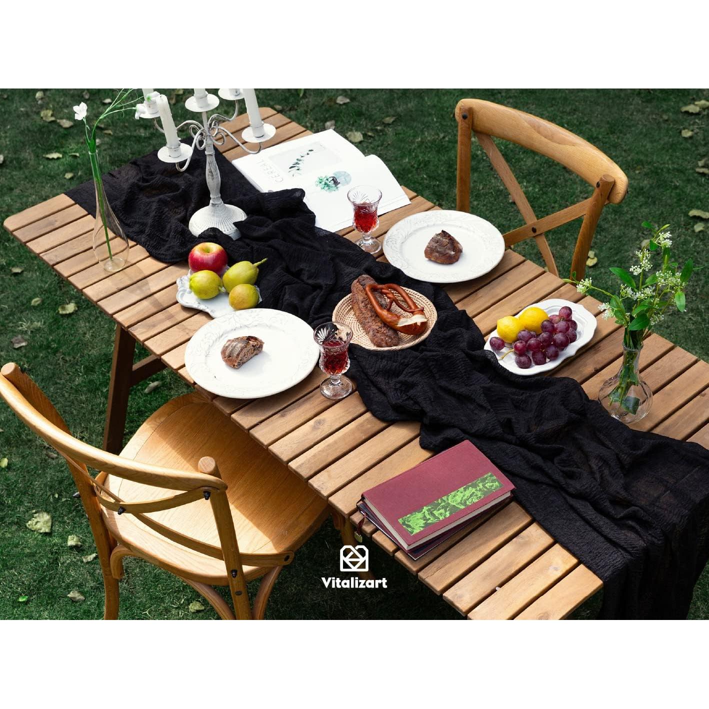 Caminito de Mesa de Queso Vitalizart 304.8x88.9 cm Negro