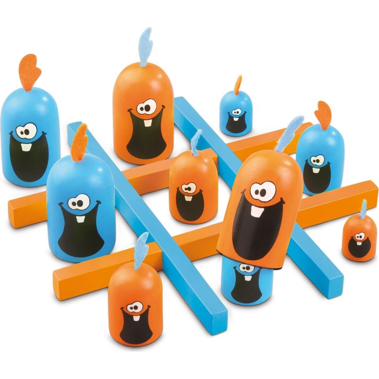 Gobblet Gobblers Blue Orange Juego de Mesa 2 Jugadores 5+