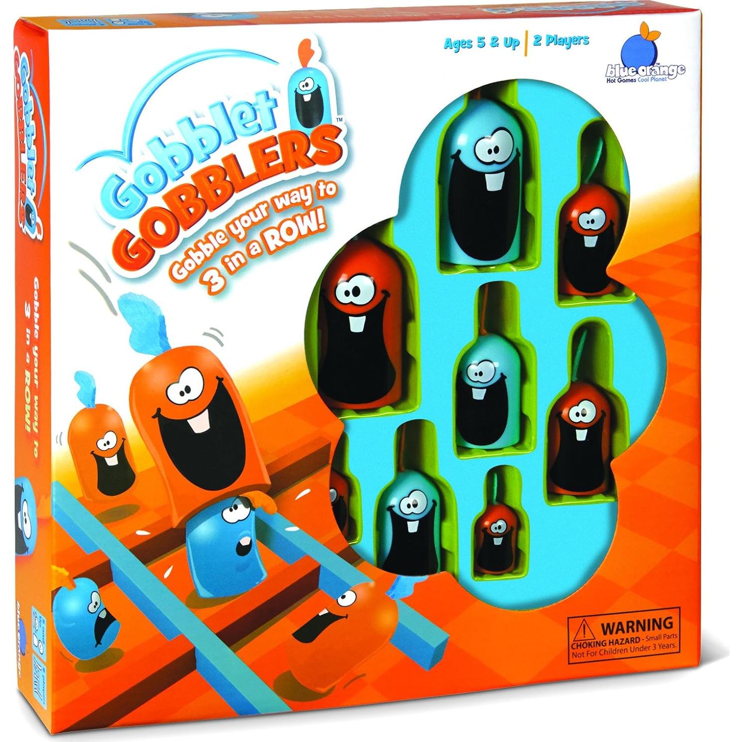 Gobblet Gobblers Blue Orange Juego de Mesa 2 Jugadores 5+