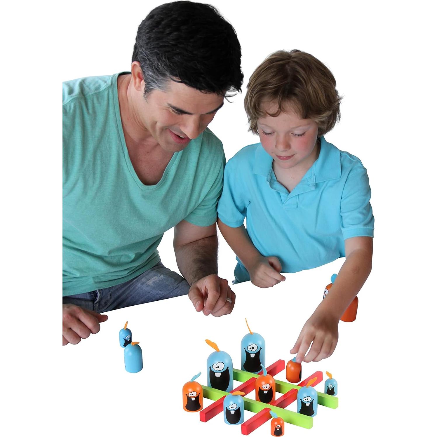 Gobblet Gobblers Blue Orange Juego de Mesa 2 Jugadores 5+