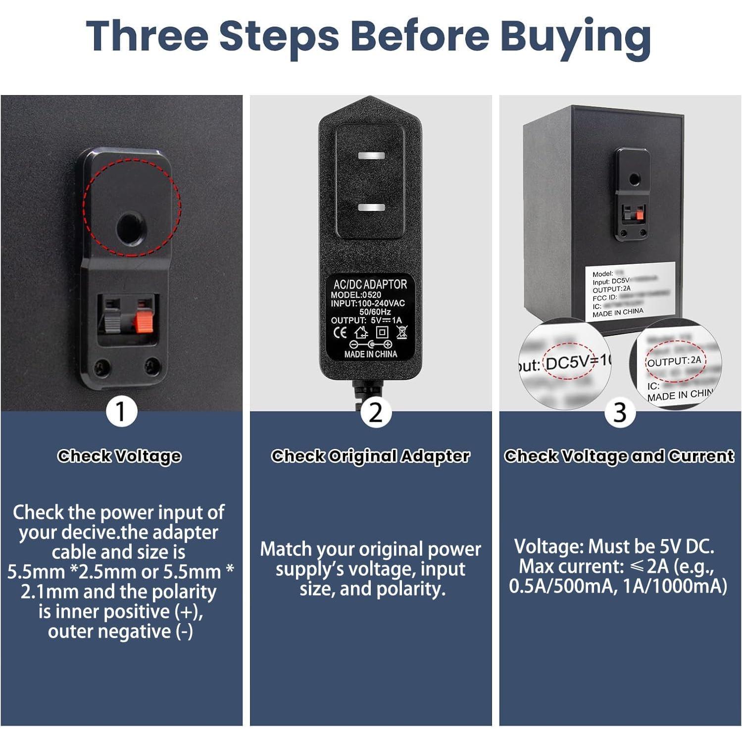 Adaptador de Corriente 5V 2A Waysse para Dispositivos Electrónicos
