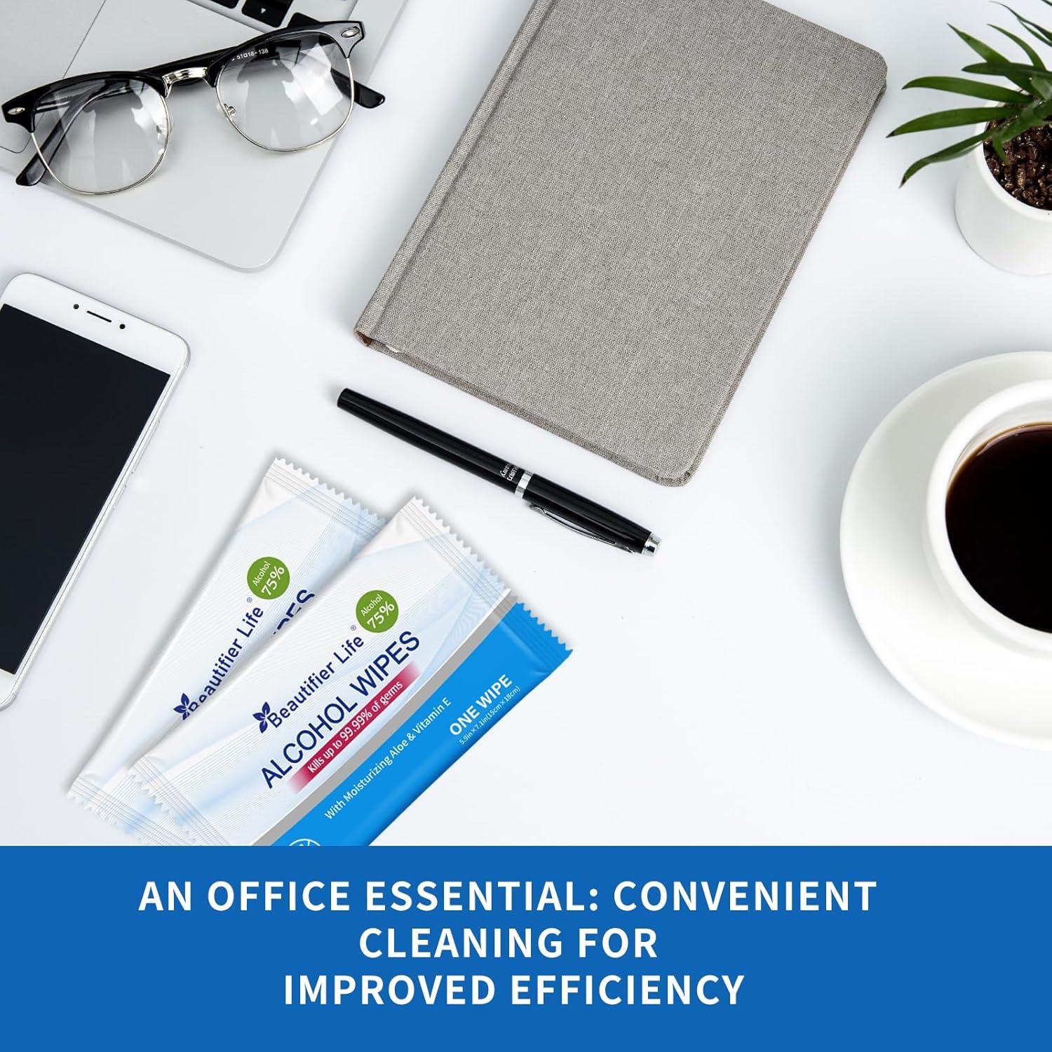 Toallitas desinfectantes Beautifier Life 55 unidades 75% alcohol