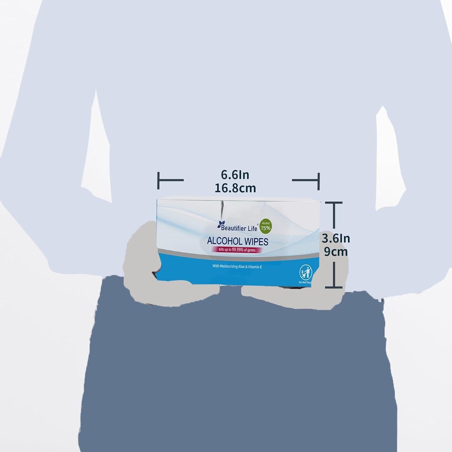 Toallitas desinfectantes Beautifier Life 55 unidades 75% alcohol