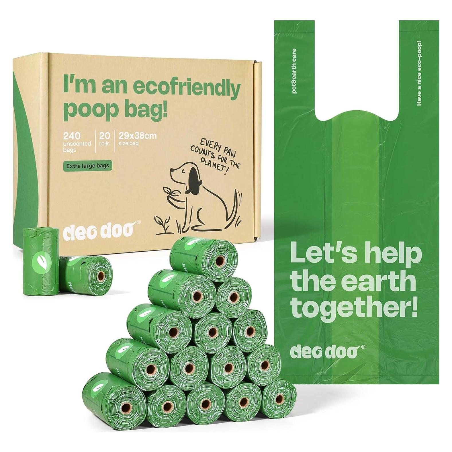 Bolsas de Excremento para Perro Deo Doo 240 Unidades Grandes