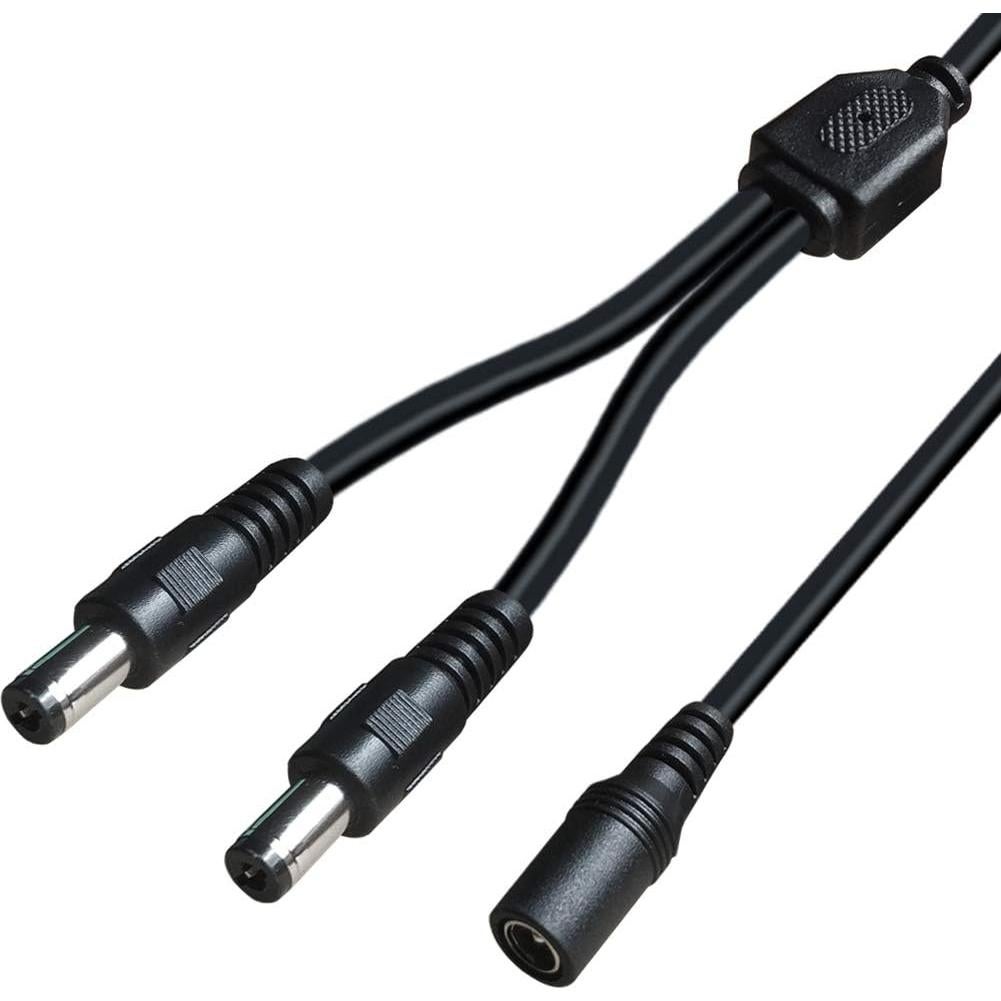 Cable Divisor de Alimentación DC 1 Femenino a 2 Masculino SIOCEN 3 Pack 5.5mm x 2.1mm