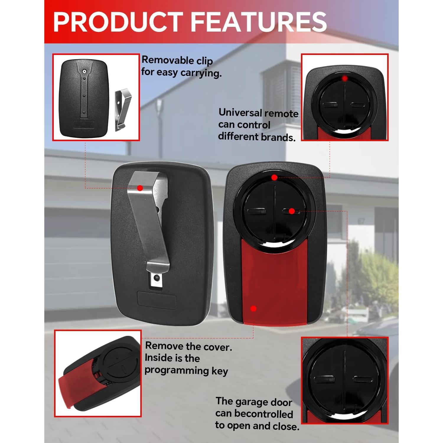 Control Remoto Universal LiftMaster 375UT para Puerta de Garaje